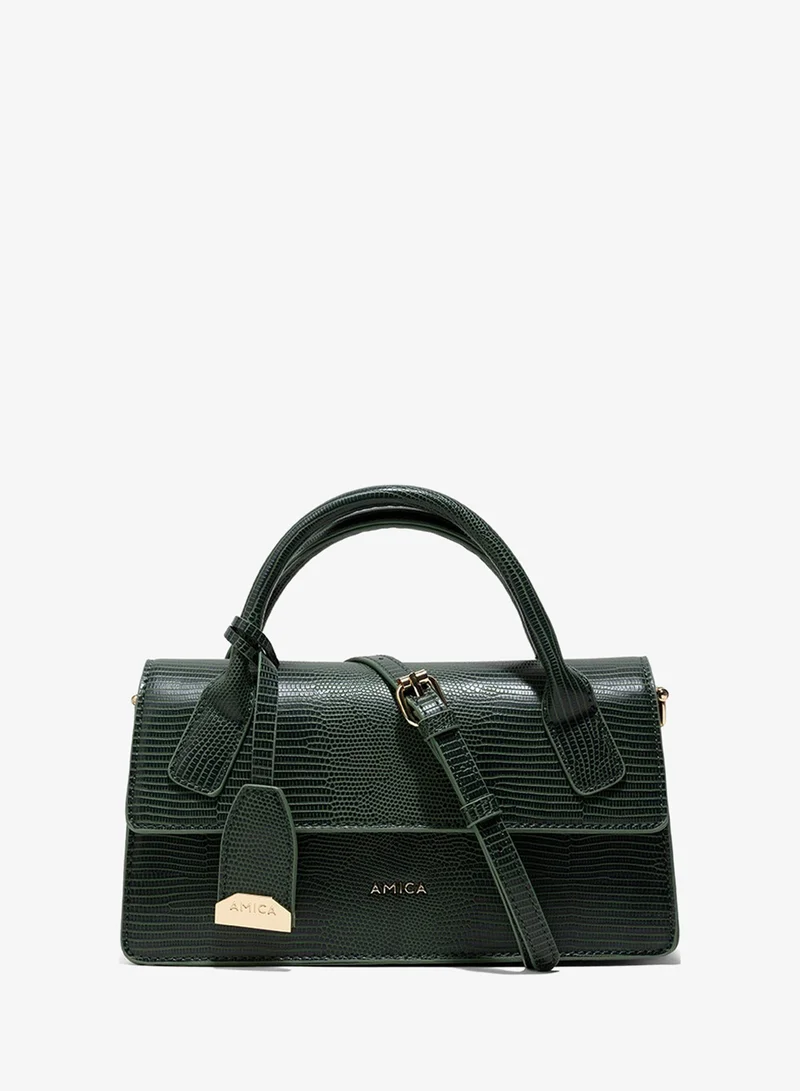 أميكا AMICA Mia Structured Mini Bag - Teal Green
