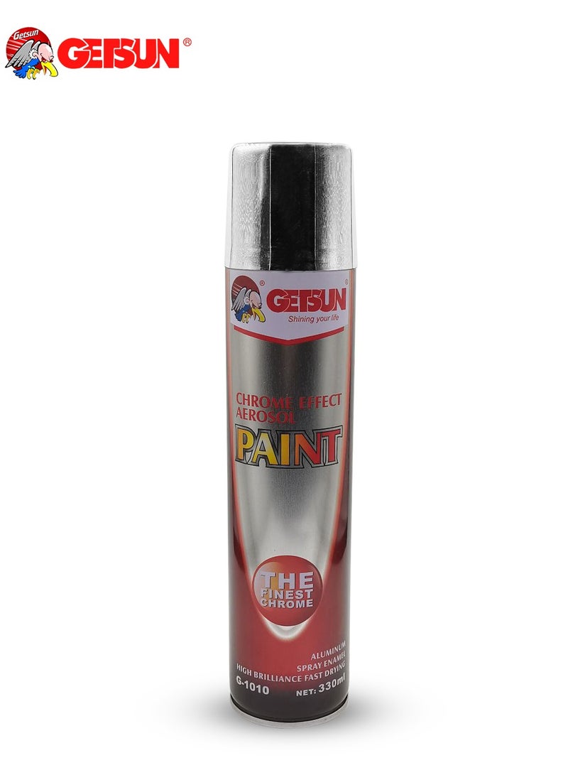 GETSUN Chrome Spray Paint 330ml Chrome Effect Aerosol Paint The Finest Chrome Aluminum Spray Enamel GETSUN G1010 - Image 2