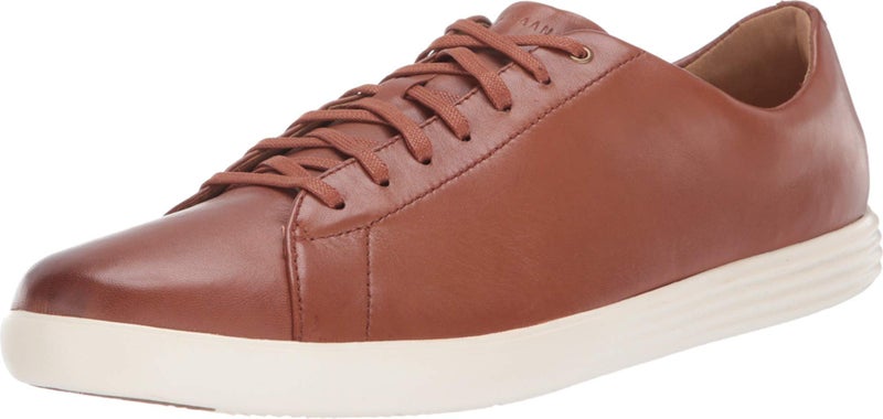 Cole Haan Mens Grand Crosscourt II Sneakers, Color Tan Leather Burnish, Size Ancho, 48 EU Wide - Image 1