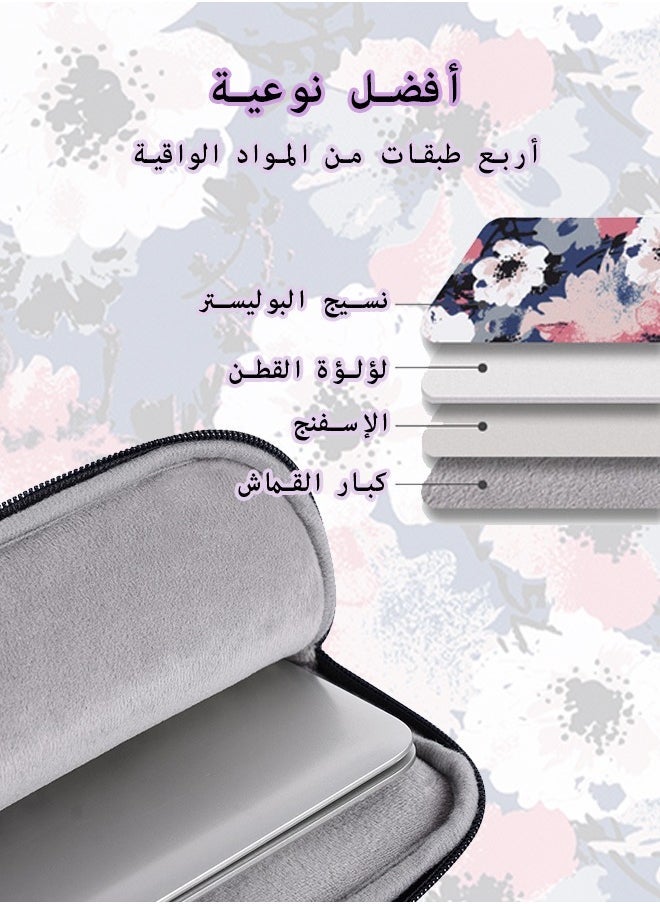 IAF 13 Inch Tablet Sleeve Bag Ipad Laptop Sleeve Case Bag Cover with Handle ,MacBook Pro Air 13" and 12.5 inch-13.3 inch Laptop, 360Â° Protective, Waterproof Bag Carrying Case with Pocket - Image 3