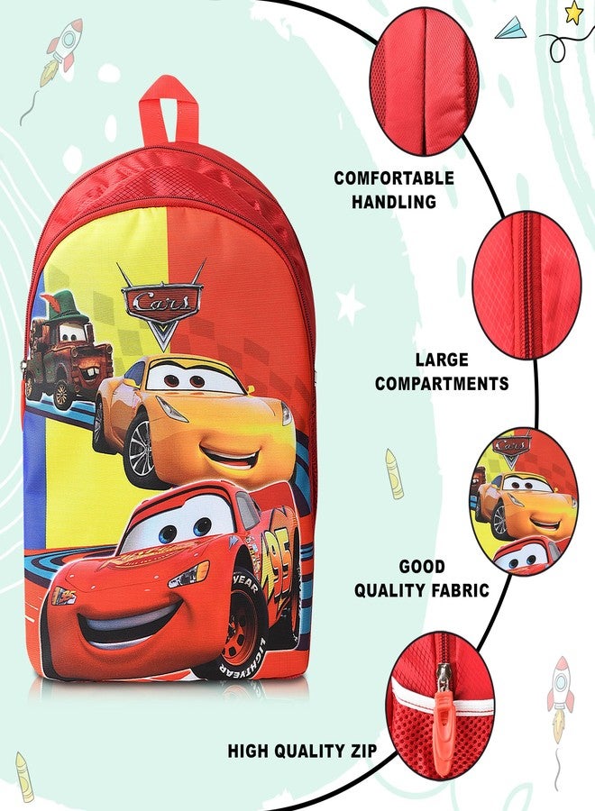Stylbase Lightweight Polyester Casual Kids School Bag for Boys And Girls Car Cartoon Printed Waterproof Backpack Bag Ideal for Small Kids Bag lkg ukg nursery class 3-5 Years 14 inches - Image 3