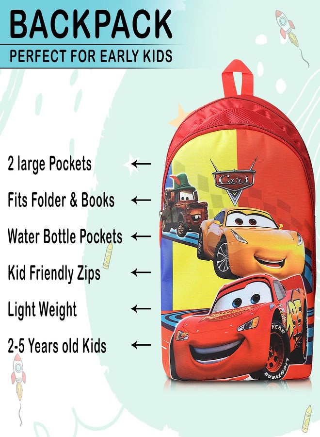 Stylbase Lightweight Polyester Casual Kids School Bag for Boys And Girls Car Cartoon Printed Waterproof Backpack Bag Ideal for Small Kids Bag lkg ukg nursery class 3-5 Years 14 inches - Image 5