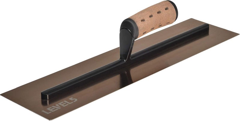 Level-5 18" x 4.75" 0.7 MM Flat Drywall Trowel | Triple-Hardened Stainless Steel, High-Impact Handle | Sheetrock Gyprock Wall-Board Plasterboard | 4-964 - Image 1