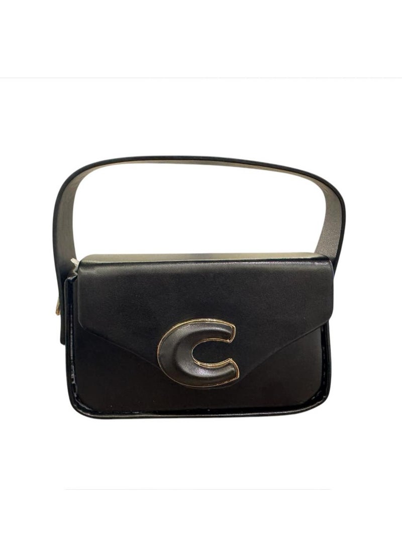 Undefined Black Children's Crossbody Bag With Long Shoulder Strap  - Image 2