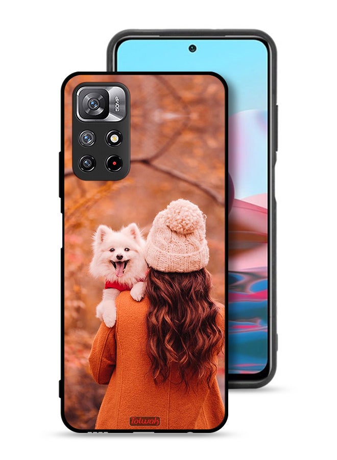 Tolwak Xiaomi Redmi Note 11 4G Protective Case Cover Holding Puppy - Image 1