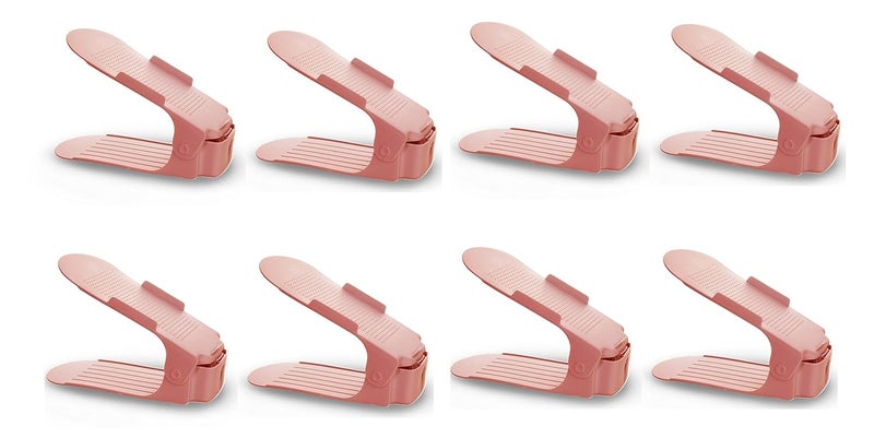 Shoe Smart Intelligent Shoe Storage Organizer Pink Pack of 8