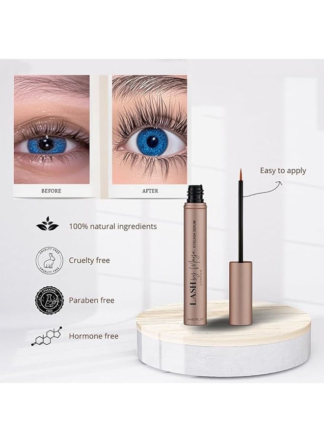 LASH BY MAYA Eyelash Growth Serum, Lash Boost Serum, For Longer, Fuller, Thicker Lashes - 3ml - Image 5