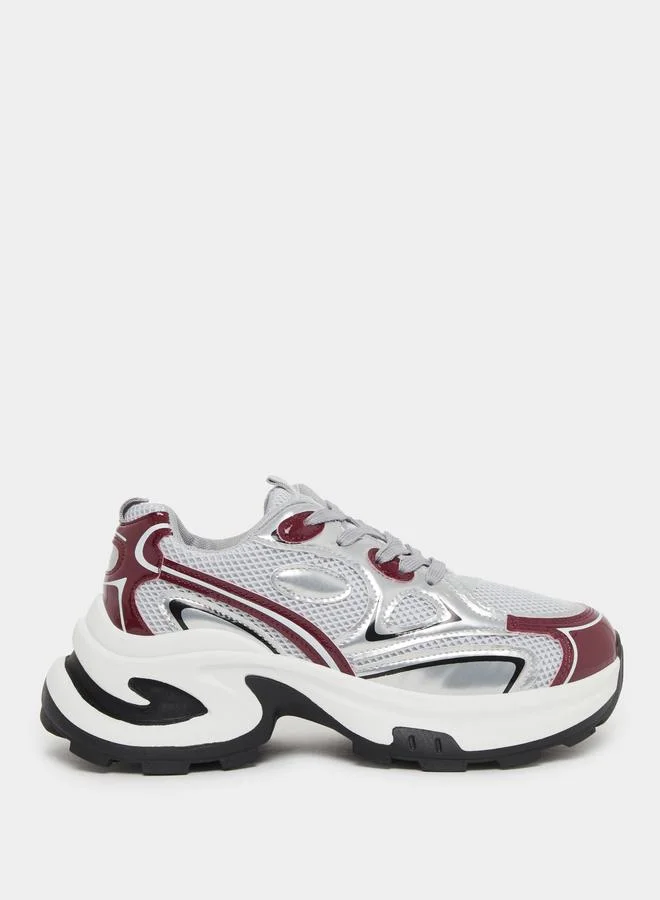 Styli Styli Chunky Sole Lace Up Sneakers