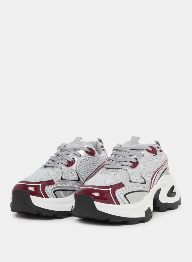 Styli Styli Chunky Sole Lace Up Sneakers