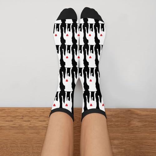 YISHOW Pitbull Dog Men's Unisex Novelty Crew Socks Fun Crazy Dress Socks - Image 3