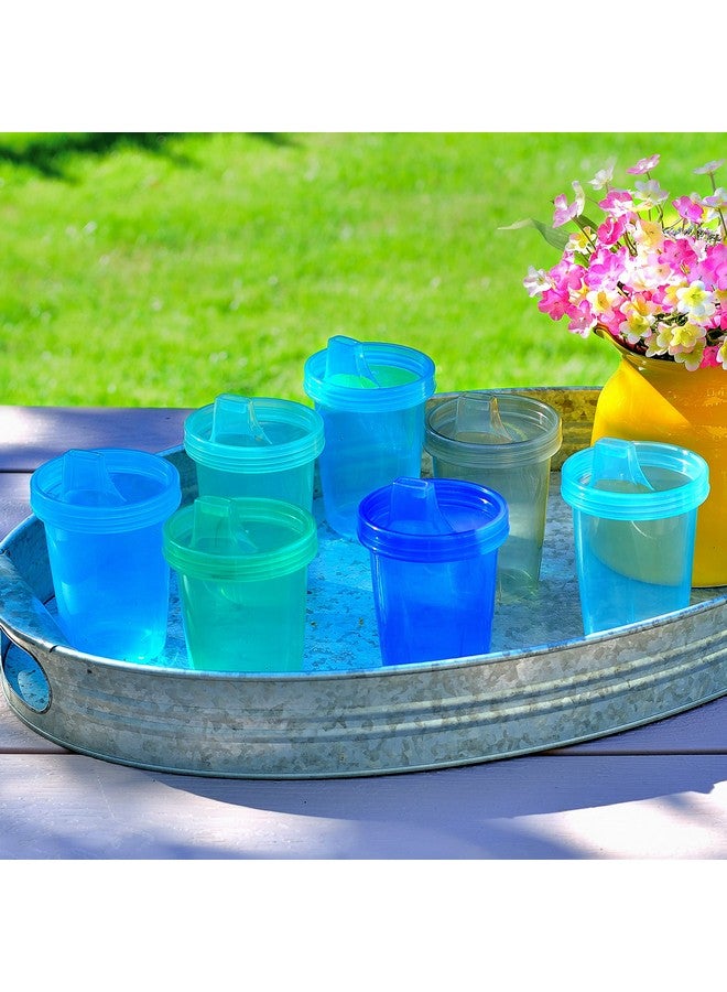 Youngever 7 Pack Kids Sippy Cups, Sippy Cups for Infant, Kids, Toddler, 7 Coastal Colors Sippy Cups - Image 3