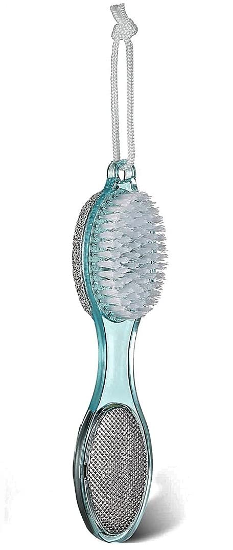 Maple Premium 4 in 1 Multi-Use Foot Care File, Foot Rasps, Brush, Pumice, Scrubber, Exfoliator, Callus Remover, Pedicure & Manicure Paddle, Pumice Stone, For Feet, Hand, Toes, Nails Cleaning Brush - Image 1