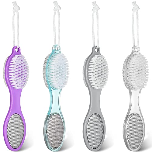 Maple Premium 4 in 1 Multi-Use Foot Care File, Foot Rasps, Brush, Pumice, Scrubber, Exfoliator, Callus Remover, Pedicure & Manicure Paddle, Pumice Stone, For Feet, Hand, Toes, Nails Cleaning Brush - Image 2
