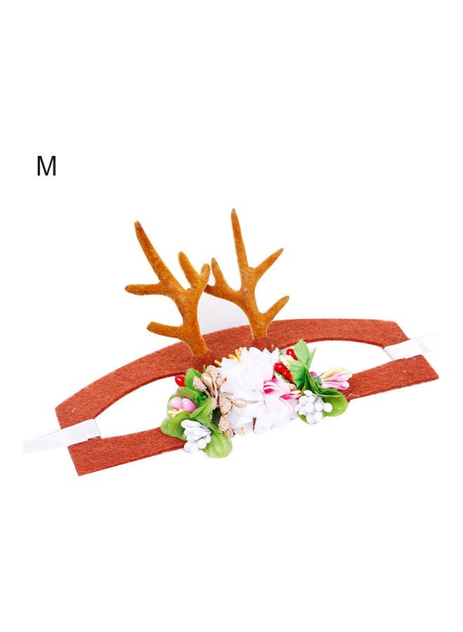 Loquat Pet Headdress Antlers Decorative Hat Multicolour 22x7x10cm - Image 1