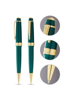 Cross Cross Bailey Light Polished Green Resin and GT Ballpoint Pen AT0742-12  - Image 2