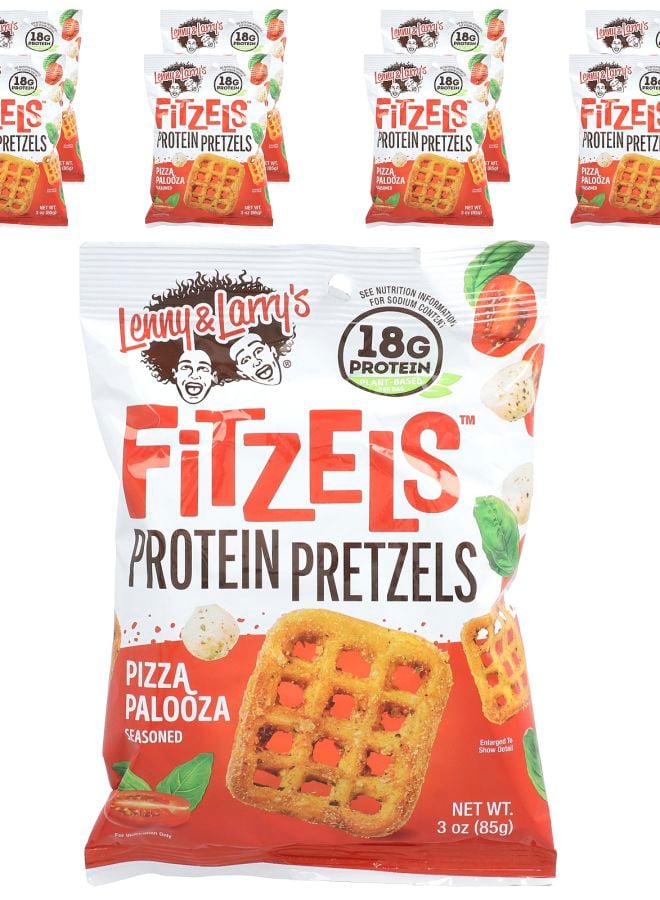 LENNY & LARRY'S فريتزلز™ بريتزل بروتين بيتزا بالوزا 8 أكياس 3 أونصات (85 جرام) لكل منها