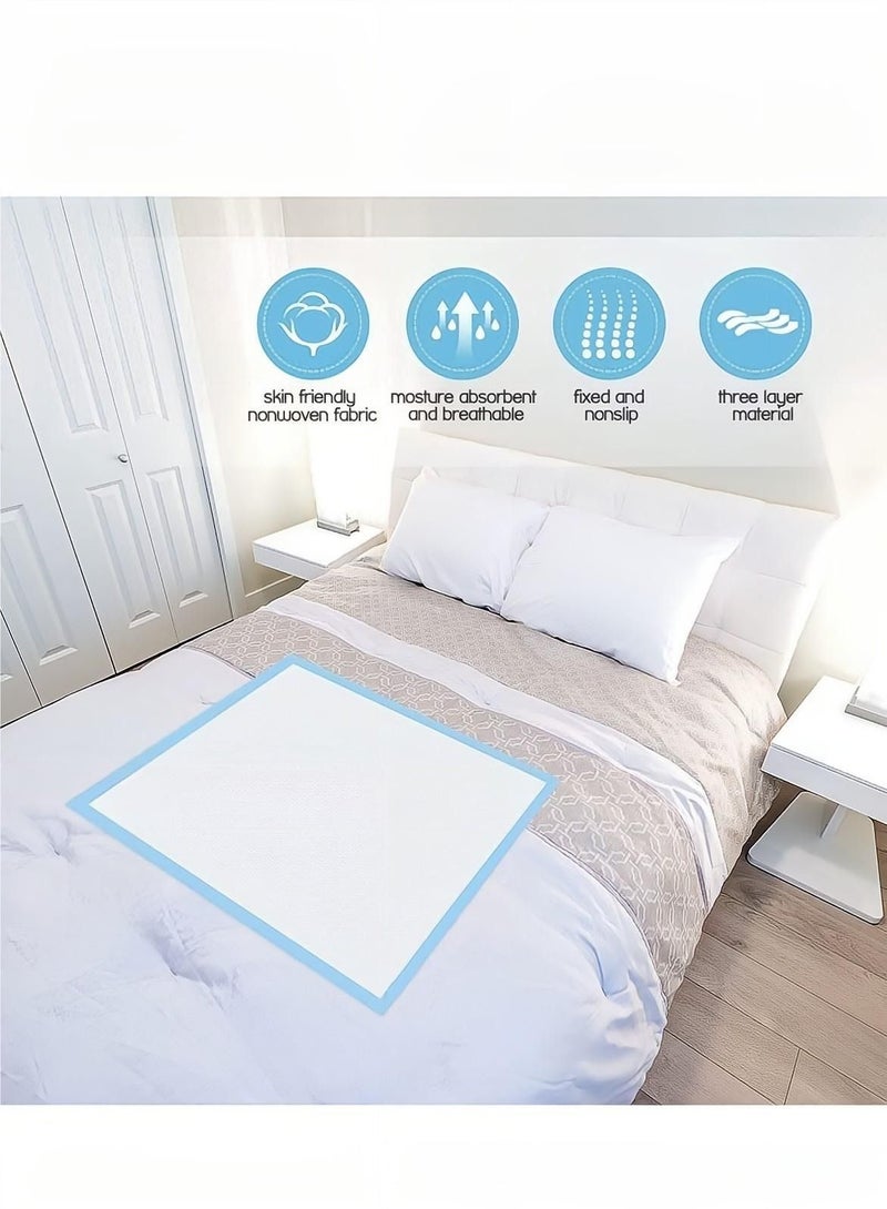 Generic Baby care 25 pieces of disposable urine pads, prenatal and postpartum universal, ventilated, waterproof and leak-proof, fast and dry hospital-grade nursing pads 60 x 90 cm  - Image 2