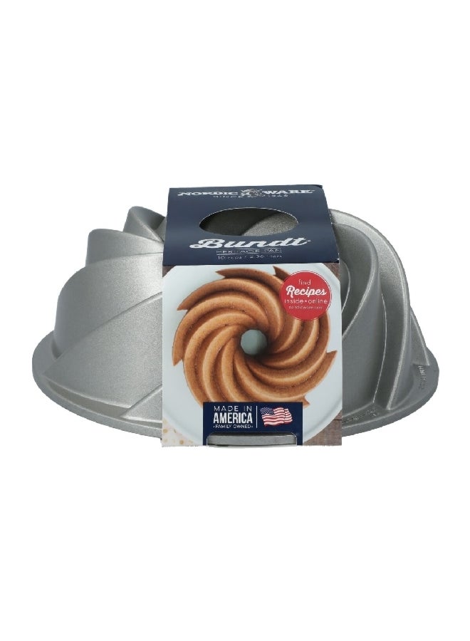 NORDICWARE 10-Cups Heritage Bundt Pan Silver 2.36 L 80637  - Image 1