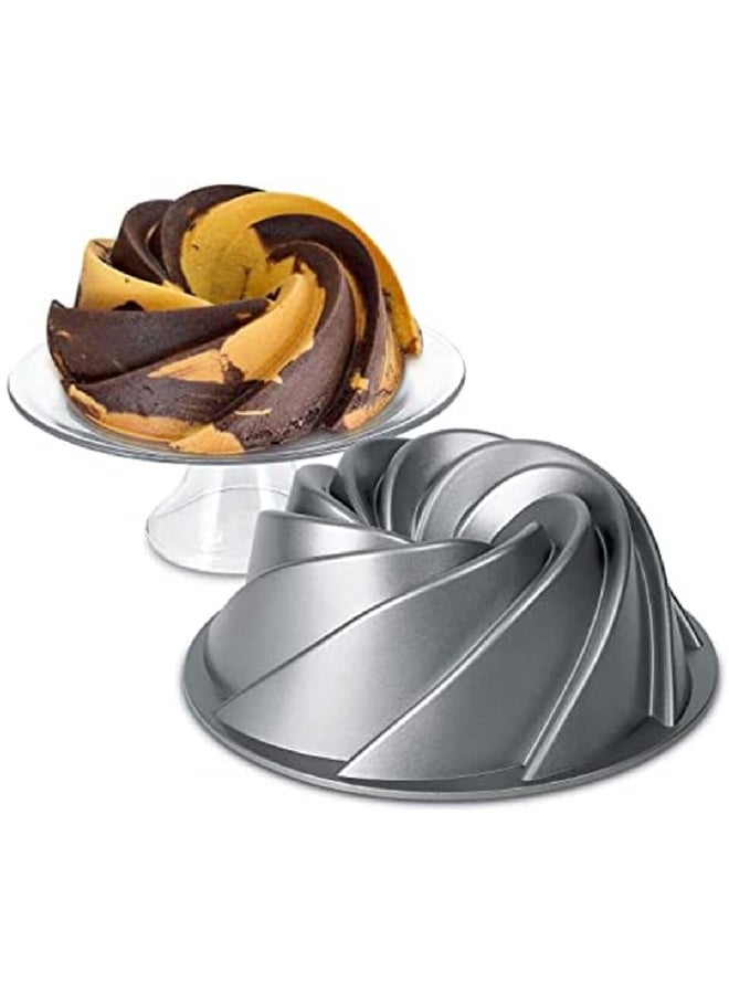 NORDICWARE 10-Cups Heritage Bundt Pan Silver 2.36 L 80637  - Image 4