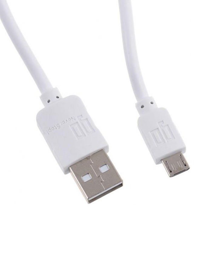 GO MicroUSB Cable 2.4 Ampere for Charge And Sync White - Image 2