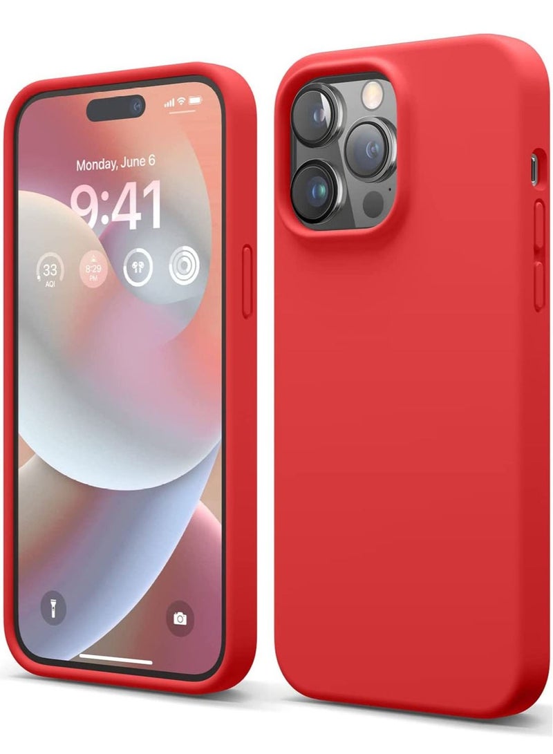 Elago Silicone Case Cover for iPhone 14 Pro MAX - Red - Image 1