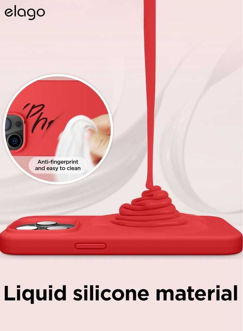 Elago Silicone Case Cover for iPhone 14 Pro MAX - Red - Image 4