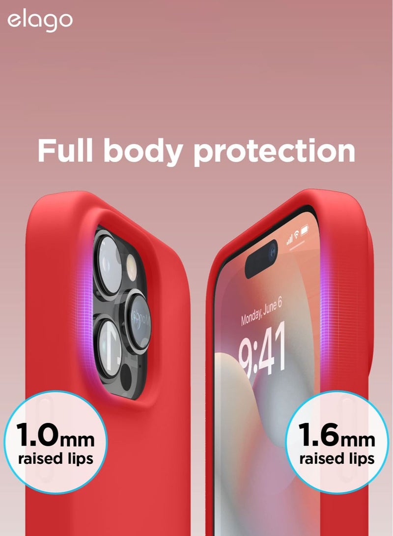Elago Silicone Case Cover for iPhone 14 Pro MAX - Red - Image 3