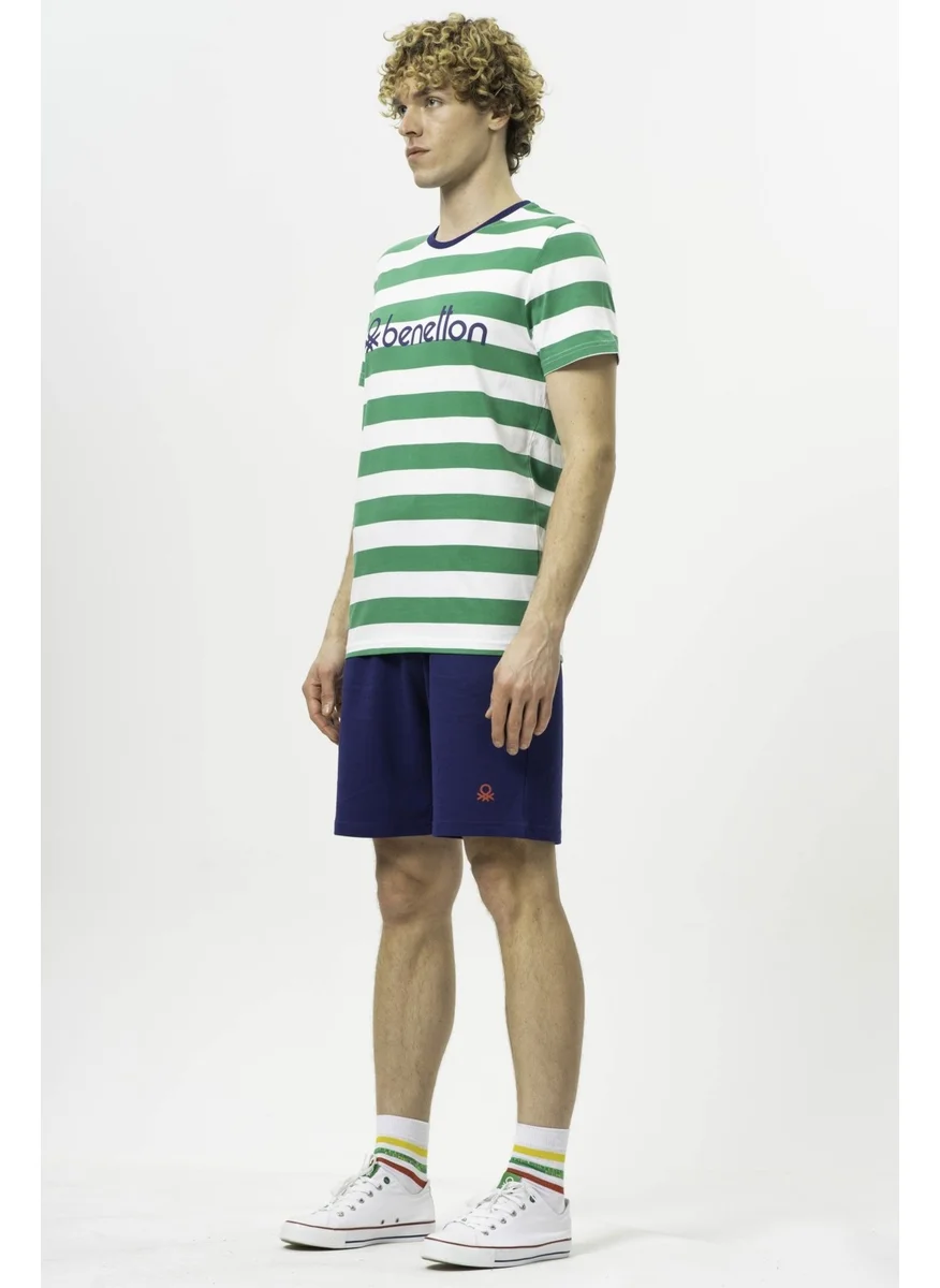 بينيتون Men's T-Shirt BNT-M20454 050