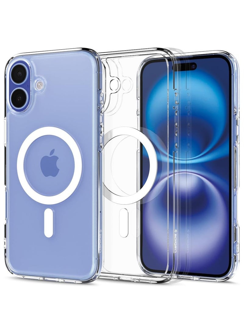 Spigen Ultra Hybrid MagFit for iPhone 16 Plus Case Cover with MagSafe (2024) - White - Image 1