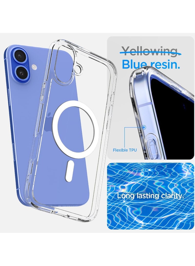 Spigen Ultra Hybrid MagFit for iPhone 16 Plus Case Cover with MagSafe (2024) - White - Image 4