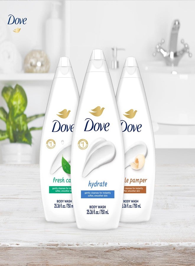 Dove Body Wash Value-Size Variety 3-Pack - Hydrate, Fresh Care, and Gentle Pamper, 25.36 Oz Ea - Image 5