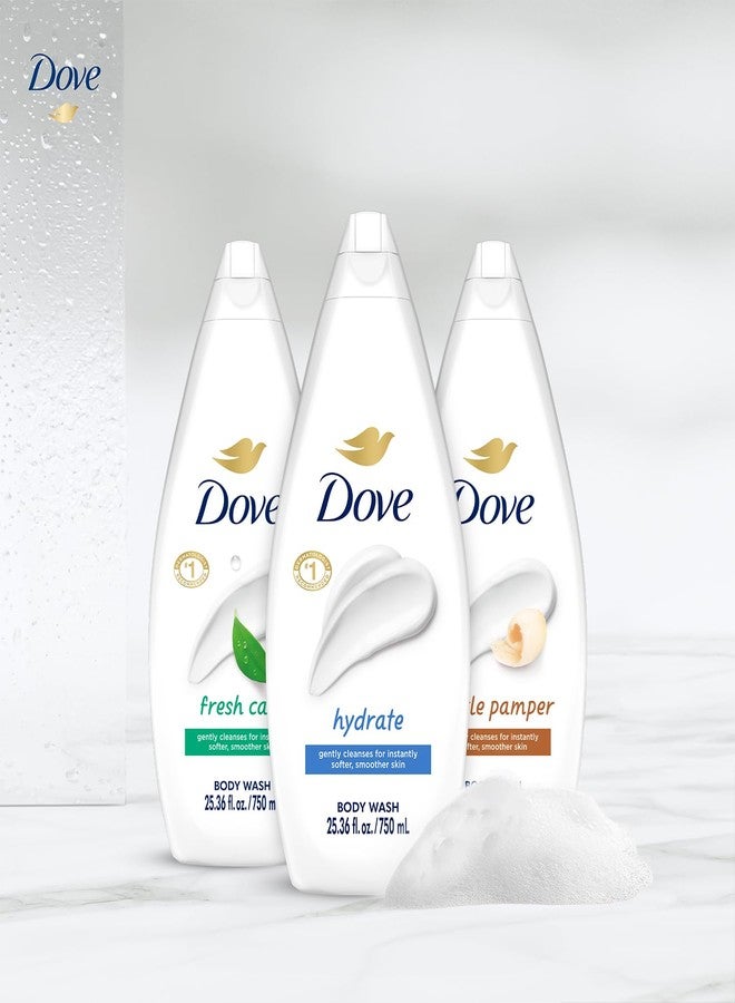 Dove Body Wash Value-Size Variety 3-Pack - Hydrate, Fresh Care, and Gentle Pamper, 25.36 Oz Ea - Image 4