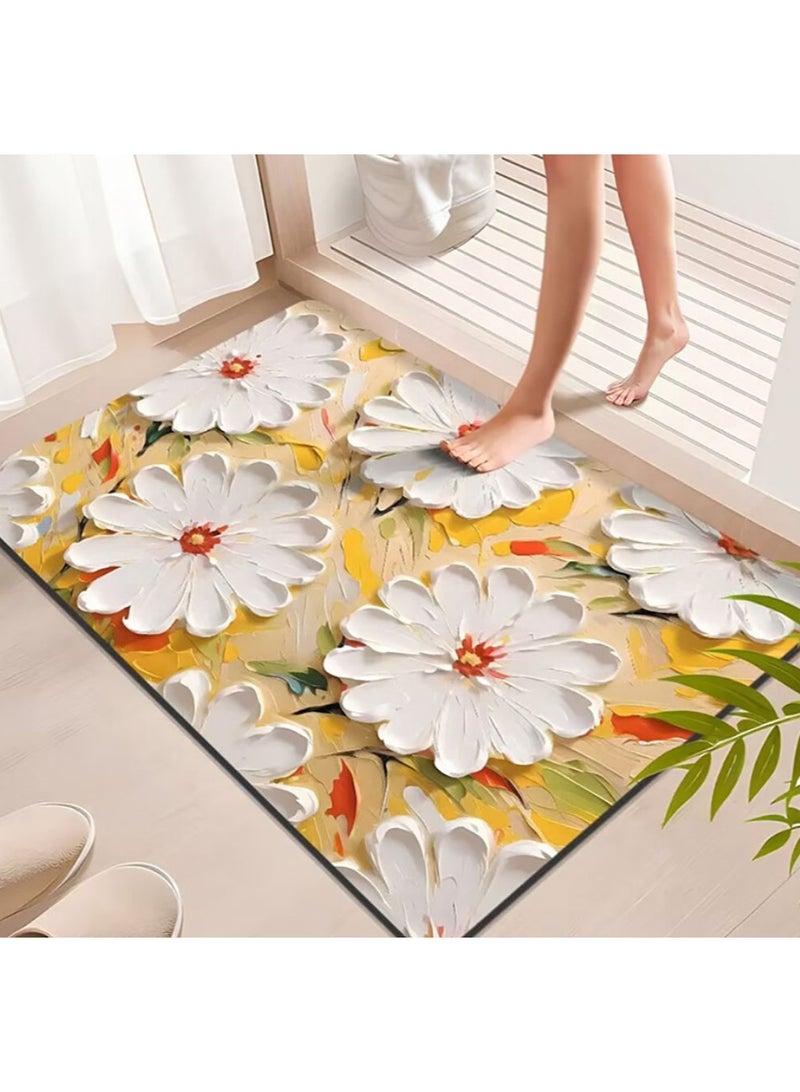 Jingke Quick-drying Absorbent Floor Mats Bathroom Anti-slip Mats Toilet Absorbent Foot Mats Entry-level Mats 40*60cm  05 - Image 1