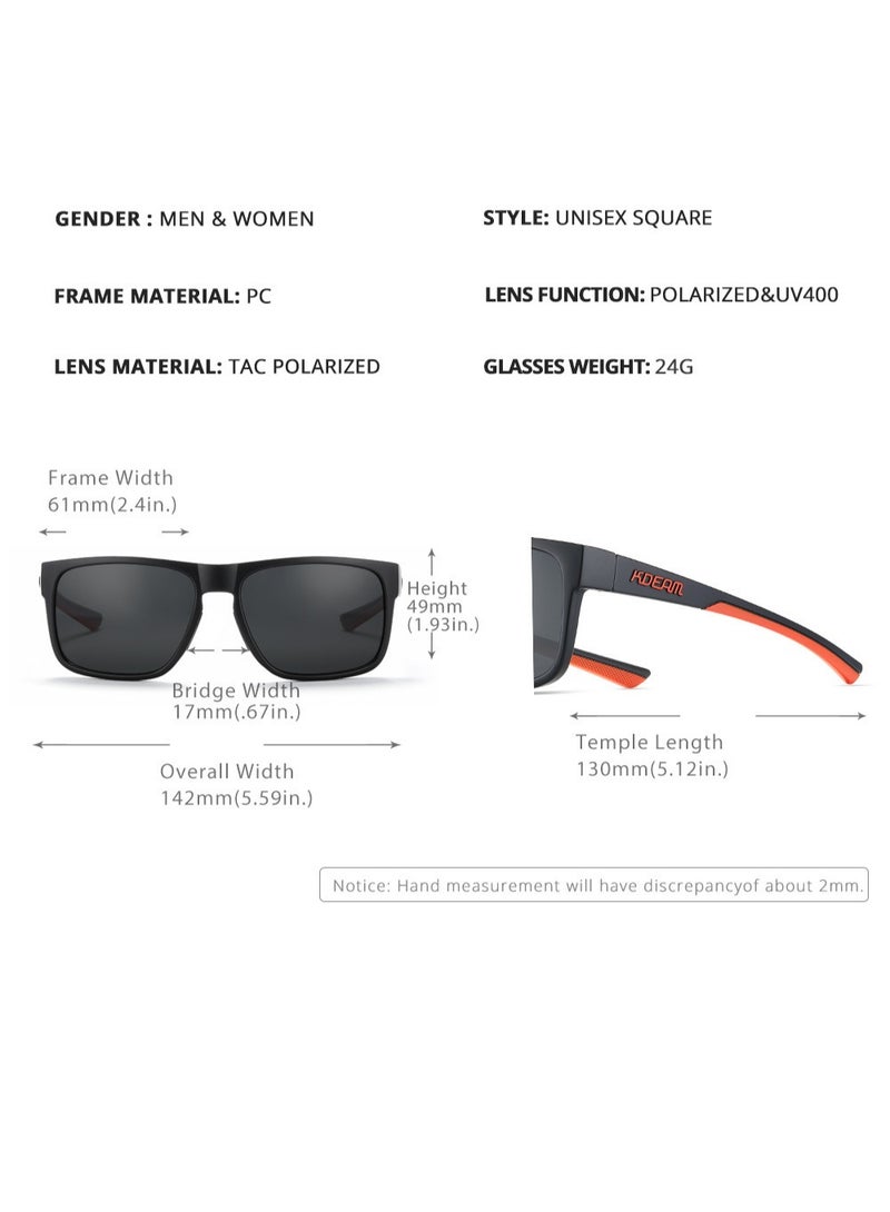 kdeam Unisex Polarized Sunglasses UV400 Outdoor Driving Fashion Sun Glasses For Men Women - Image 5