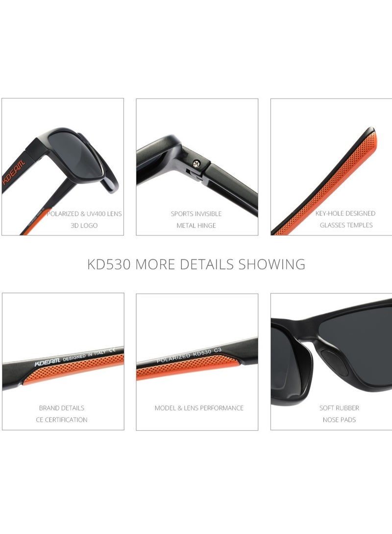 kdeam Unisex Polarized Sunglasses UV400 Outdoor Driving Fashion Sun Glasses For Men Women - Image 4