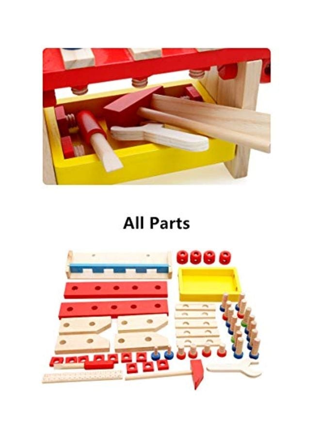 Wooden Puzzle Tool Table - Image 4