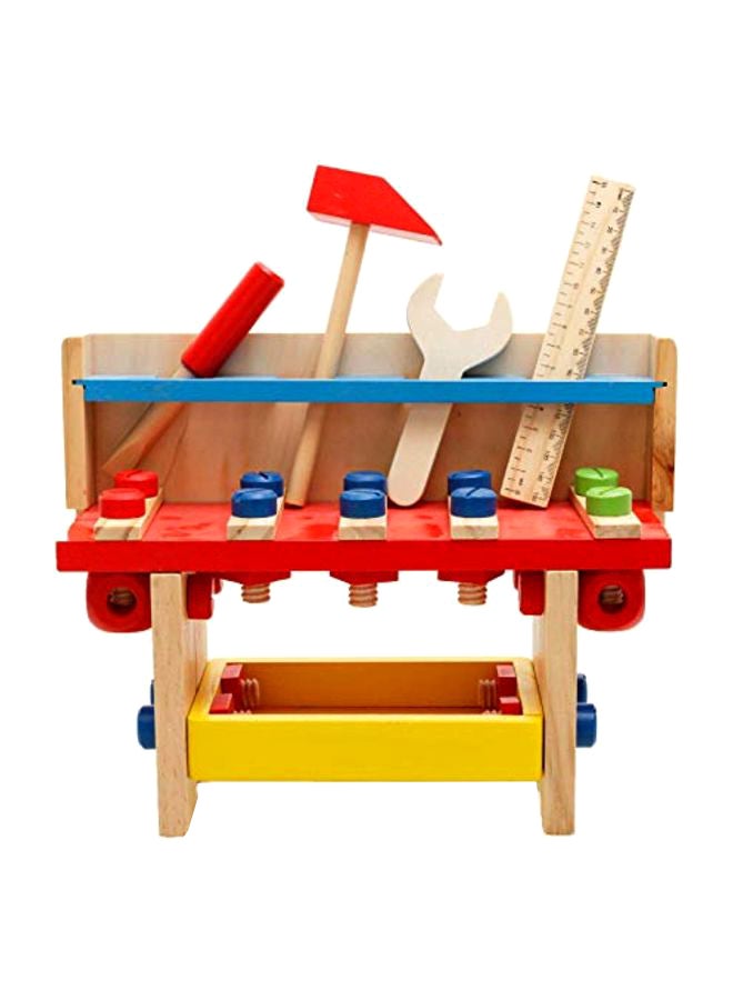 Wooden Puzzle Tool Table - Image 1