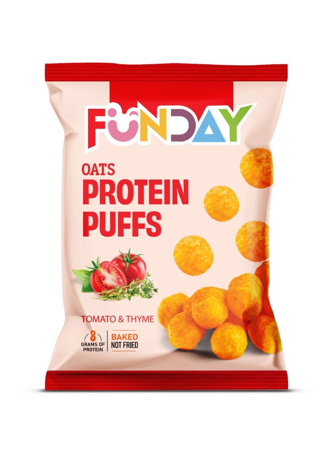 Funday Tomato and Thyme Oats Protein Puffs - 40 Gram 