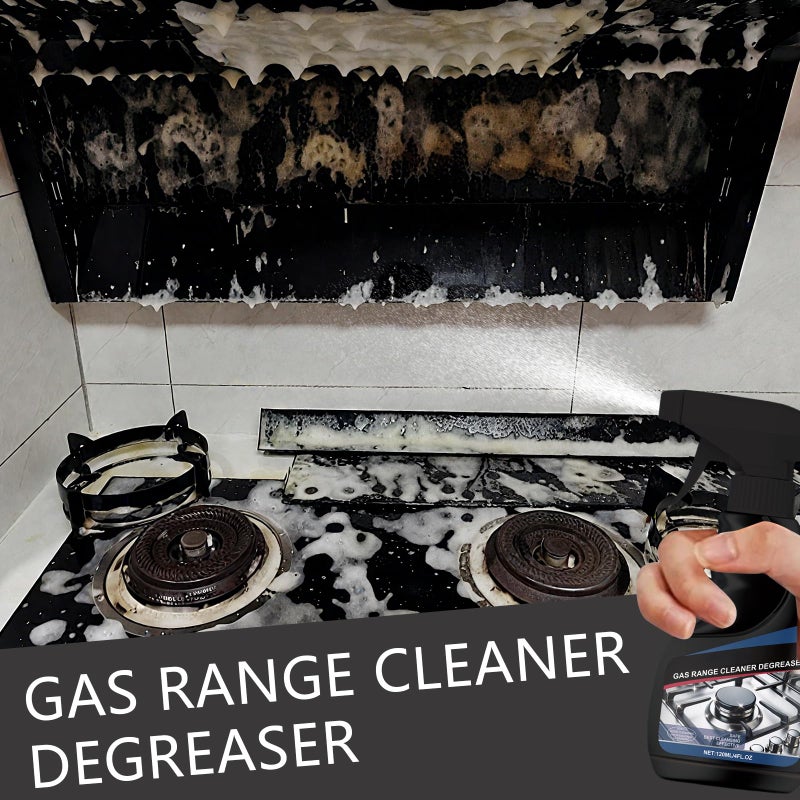 120ML Gas Range Cleaner Degreaser,Effective Clean Up Kitchen Oil Stains,Grease & Grime Remover, Kitchen Cooktop Cleaning Spray - Image 2