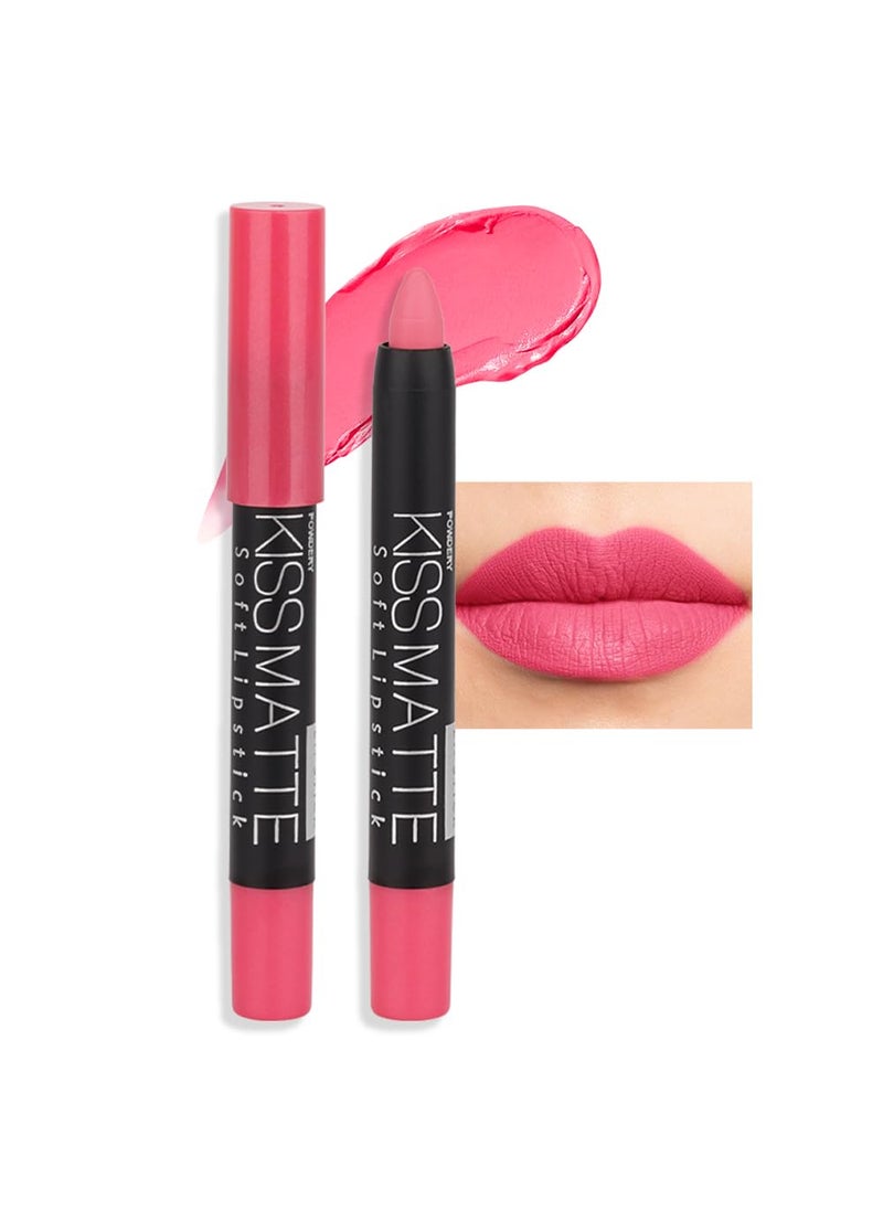 BINGBRUSH BINGBRUSH Smooth Longwear Lipstick Pack Set, Matte Color Stick Ultimate Lip Crayon for Makeup Collection - Waterproof Velvet Lipgloss Lip Stain (04#) 
