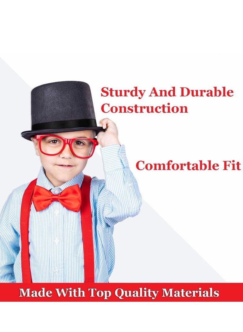 Captaintech Party Hats Black Top, Dress Up for Kids and Adults Magician Formal Tuxedo Costume Unisex  - Image 3