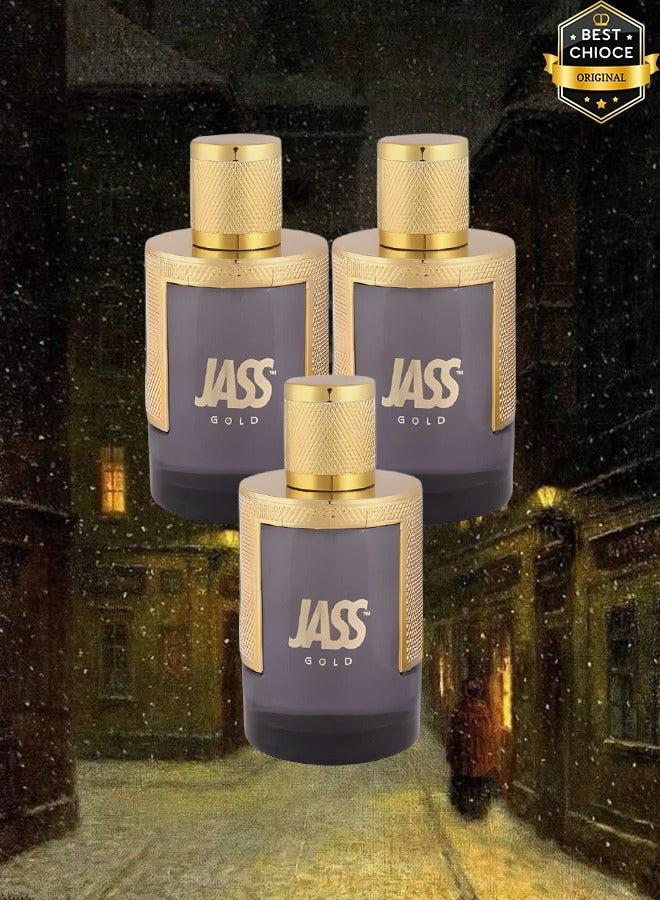 Jassy 3 Pieces Jass Gold Perfume 100ml EDP - Image 1