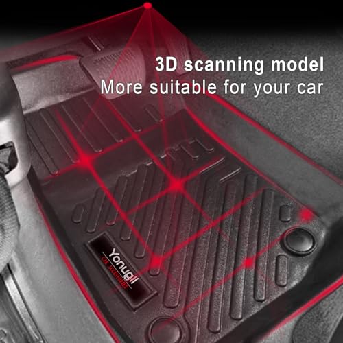 Yonugli for 2018-2025 2026 Jeep Wrangler JL 2 Door Custom Floor Mats & Cargo Trunk Liner Accessories All Weather TPE Rubber Protection Mat (for 2018-2026 Jeep Wrangler JL 2 Door) - Image 5