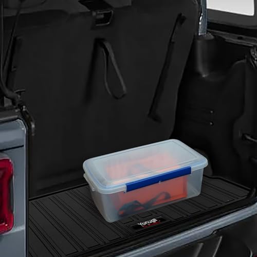 Yonugli for 2018-2025 2026 Jeep Wrangler JL 2 Door Custom Floor Mats & Cargo Trunk Liner Accessories All Weather TPE Rubber Protection Mat (for 2018-2026 Jeep Wrangler JL 2 Door) - Image 4