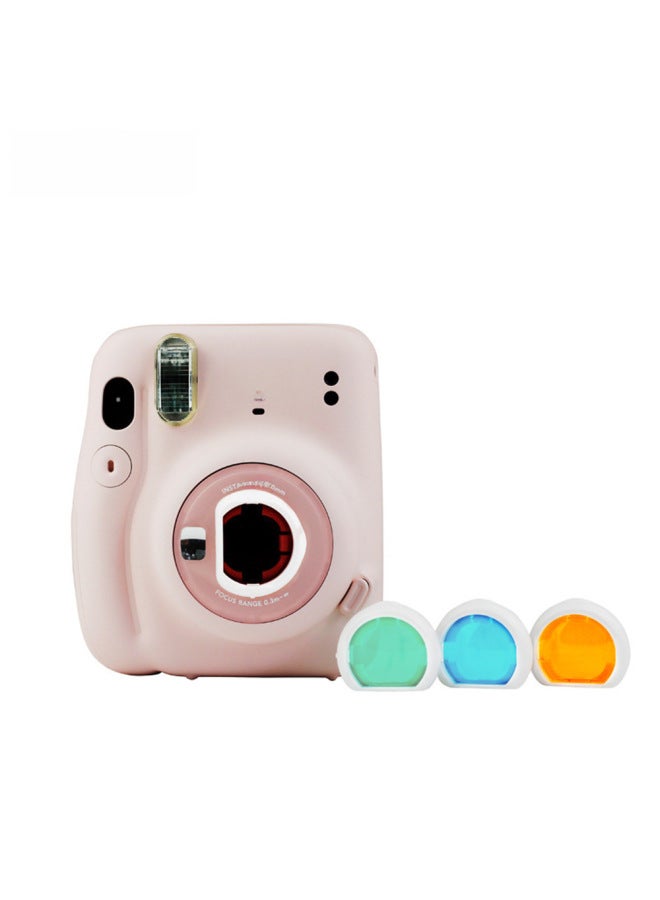 للاستخدام في مجموعة فلاتر الكاميرا ذات الأربعة ألوان Claroff Instax Mini11 - اللون: أزرق، أخضر، برتقالي، أربعة ألوان (حافة شفافة) - Image 4