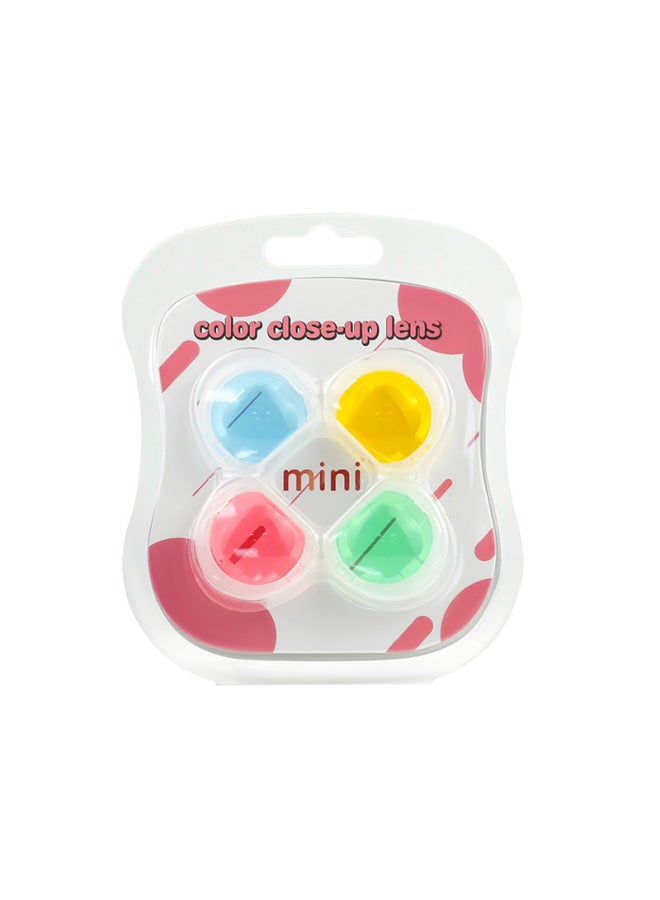 للاستخدام في مجموعة فلاتر الكاميرا ذات الأربعة ألوان Claroff Instax Mini11 - اللون: أزرق، أخضر، برتقالي، أربعة ألوان (حافة شفافة) - Image 1