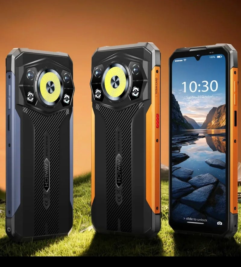 HOTWAV Cyber 17 Rugged Phone,6GB physical RAM (with up to 10GB of virtual RAM expansion) 128GB of internal ROM storage - Image 1