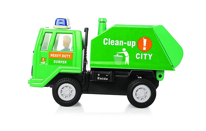 Shinsei Plastic Clean-up Toy Truck, Pack Of 1, Green - Image 4