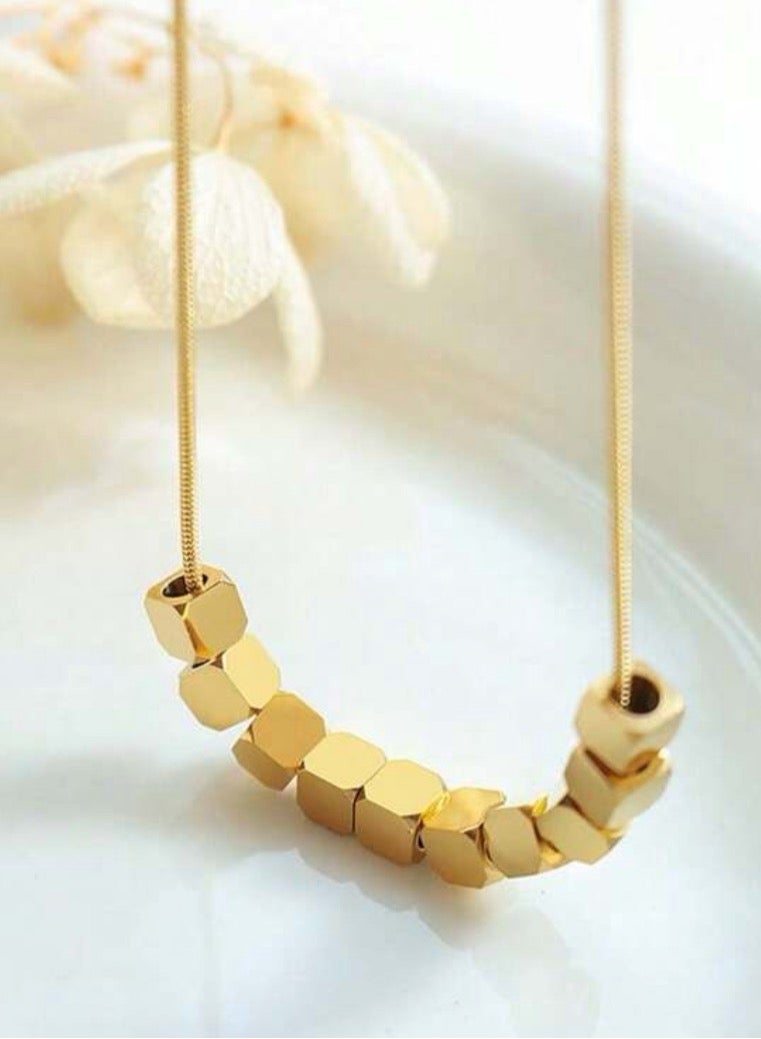 Jewelry 4You Stylish Stainless Steel 18k Gold Plated Necklace For Women - Image 2