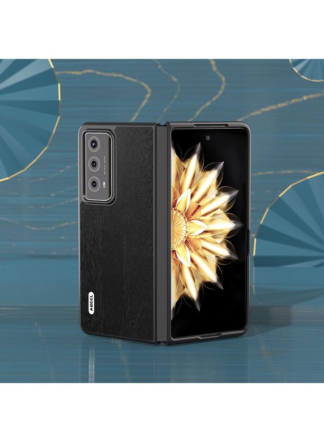 اس-توب جراب هاتف Honor Magic V2 ABEEL مصنوع من مادة البولي يوريثان وملمس خشبي - Image 2